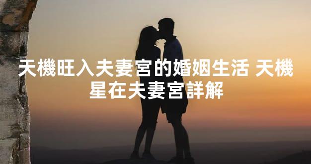 天機旺入夫妻宮的婚姻生活 天機星在夫妻宮詳解